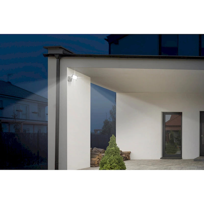 Projecteur de sécurité extérieur LED 26 W, 2500 lumens, noir/blanc/bronze, avec allumage automatique crépusculaire (1 tête).