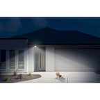 Projecteur de sécurité extérieur LED 26 W, 2500 lumens, noir/blanc/bronze, avec allumage automatique crépusculaire (1 tête).