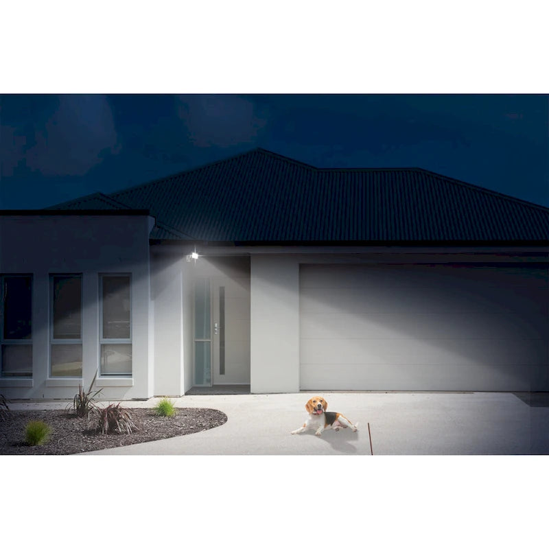 Projecteur de sécurité extérieur LED 26 W, 2500 lumens, noir/blanc/bronze, avec allumage automatique crépusculaire (1 tête).