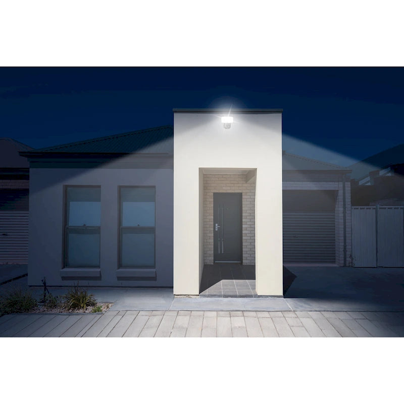 Projecteur de sécurité extérieur LED 26 W, 2500 lumens, noir/blanc/bronze, avec allumage automatique crépusculaire (1 tête).