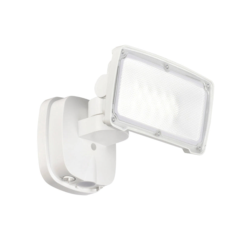 Projecteur de sécurité extérieur LED 26 W, 2500 lumens, noir/blanc/bronze, avec allumage automatique crépusculaire (1 tête).