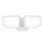 Black/White/Bronze 38-Watt 3000 Lumen Dusk to Dawn Control 2 Head Outdoor LED Security Flood Light (1-Pack) - Black