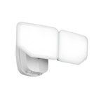 Projecteur de sécurité extérieur LED à 2 têtes, 38 W, 3 000 lumens, avec contrôle crépusculaire (1 unité), coloris noir/blanc/bronze