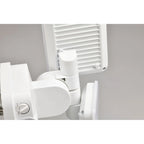 Projecteur de sécurité extérieur LED à 2 têtes, 38 W, 3 000 lumens, avec contrôle crépusculaire (1 unité), coloris noir/blanc/bronze