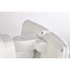 Projecteur de sécurité extérieur LED à 2 têtes, 38 W, 3 000 lumens, avec contrôle crépusculaire (1 unité), coloris noir/blanc/bronze