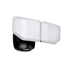 Projecteur de sécurité extérieur LED à 2 têtes, 38 W, 3 000 lumens, avec contrôle crépusculaire (1 unité), coloris noir/blanc/bronze