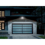 Projecteur de sécurité extérieur LED à 2 têtes, 38 W, 3 000 lumens, avec contrôle crépusculaire (1 unité), coloris noir/blanc/bronze