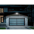 Projecteur de sécurité extérieur LED à 2 têtes, 38 W, 3 000 lumens, avec contrôle crépusculaire (1 unité), coloris noir/blanc/bronze