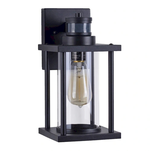 1 Light 12 H Motion Sensor Outdoor Wall Lantern with Dusk to Dawn