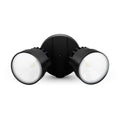 Lutec 2 Light Black Outdoor Integrated LED Wall Mount Flood Light - 10.28 x 5.04 x 5.59