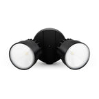 Lutec 2 Light Black Outdoor Integrated LED Wall Mount Flood Light - 10.28 x 5.04 x 5.59