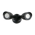 LED Security Light Dual Head Black Finish 3000K