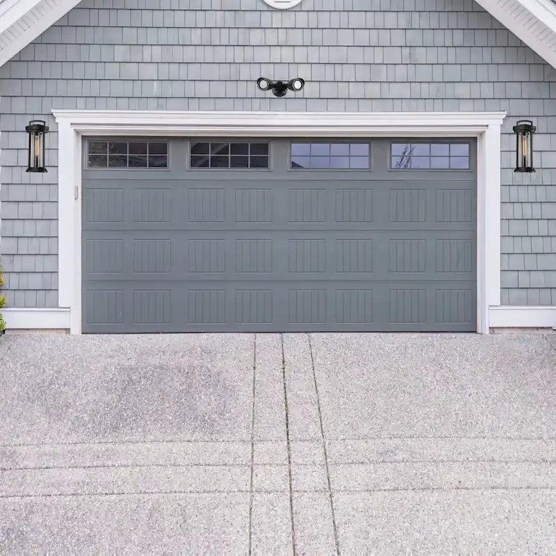 Projecteur de sécurité LED à double tête, finition noire, 3000K