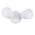 Lutec 2 Light White Outdoor Integrated LED Wall Mount Flood Light - 10.28 x 5.04 x 5.59