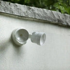 Projecteur mural extérieur à DEL intégré Lutec 2 lumières blanc - 10,28 x 5,04 x 5,59