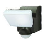 IQ America 500 Lumen Battery Operated LED Motion Security Flood Light, Wall Eave Mount