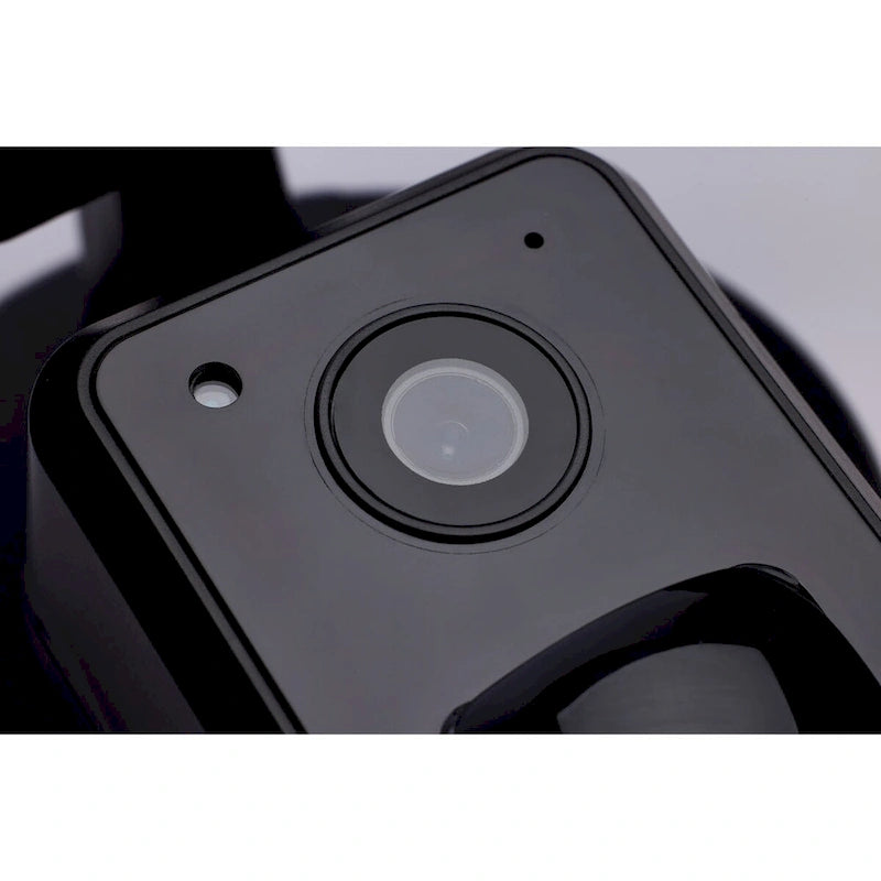 Projecteur de sécurité extérieur rectangulaire intelligent 36 W avec caméra, compatible avec les étoiles de mer, blanc et noir réglables.