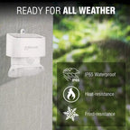 Applique solaire murale Wagan 2000 lumens - Blanche