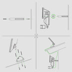 Lampe de sécurité à détecteur de mouvement solaire blanche Classy Caps